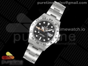 Explorer II 42mm 226570 904L SS C+F 1:1 Best Edition Black Dial on Bracelet VR3285 CHS