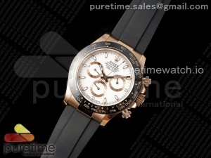 Daytona 116515 QF 1:1 Best Edition White Dial on Oysterflex Strap SH4130 V3 (Gain Weight)