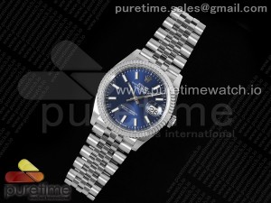 Datejust 36 126234 904L Steel AR+F 1:1 Best Edition Blue Dial on SS Bracelet VR3235