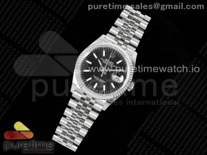 Datejust 36 126234 904L Steel AR+F 1:1 Best Edition Black Dial on SS Bracelet VR3235