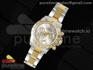 Daytona 116503 SS/YG OMF Best Edition Gray Dial on SS/YG Bracelet A7750 (Slim Movement)