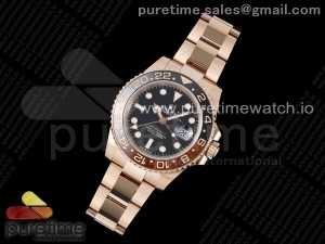 GMT Master II 126715 CHNR 904L SS ARF 1:1 Best Edition on RG Bracelet VR3285 CHS