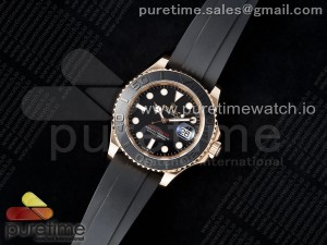 Yacht-Master 126655 KF 1:1 Best Edition RG Wrapped on Oysterflex Strap VR3235 (Gen Weight)