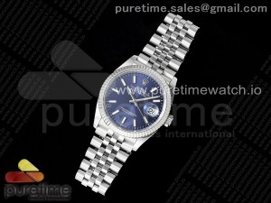 DateJust 36 126234 APF 1:1 Best Edition 904L Steel Blue Sitck Dial on SS Jubilee Bracelet VR3235