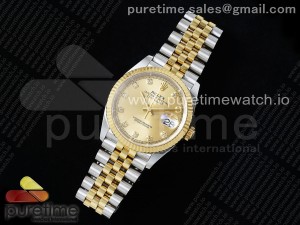 DateJust 36 126233 APF 1:1 Best Edition 904L Steel YG Diamonds Dial on SS/YG Jubilee Bracelet VR3235