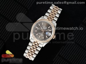 DateJust 36 126231 APF 1:1 Best Edition 904L Steel Brown Sitck Dial on SS/RG Jubilee Bracelet VR3235