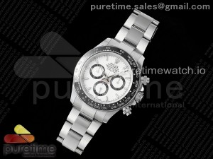 2023 Daytona 126500 N+F Best Edition 904L SS Case and Bracelet White Dial SH4130