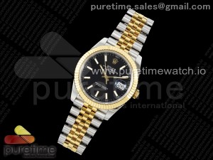 DateJust 41 126333 904L SS VSF 1:1 Best Edition Black Stick Dial on Jubilee Bracelet VS3235