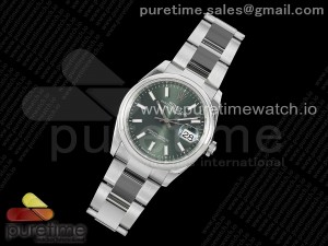 DateJust 36 SS 126200 VSF 1:1 Best Edition 904L Steel Green Dial on Oyster Bracelet VS3235