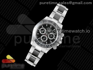 2023 Daytona 126500 AR+F 1:1 Best Edition 904L SS Case and Bracelet Black Dial SA4131