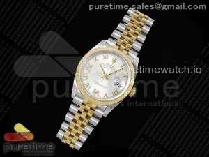 DateJust 36 126233 APF 1:1 Best Edition 904L Steel Silver Diamond Roman Dial on Jubilee Bracelet VR3235