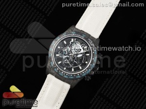 Daytona DIW Carbon N6F 1:1 Best Edition Panda Dial on White Nylon Strap SA4130 V2