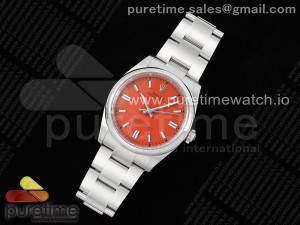 Oyster Perpetual 126000 36mm Clean 1:1 Best Edition 904L Steel Red Dial VR3230