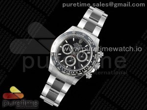 2023 Daytona 126500 Clean 1:1 Best Edition 904L Steel Black Dial on SS Braclet SH4131