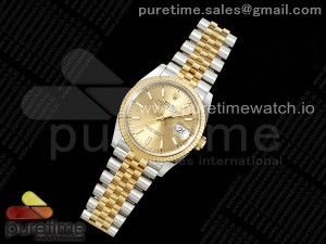 DateJust 36 126233 Clean 1:1 Best Edition 904L Steel YG Stick Dial on SS/YG Jubilee Bracelet VR3235