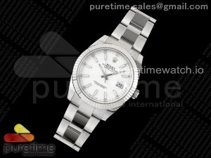 DateJust 41 126334 C+F 1:1 Best Edition 904L Steel White Dial on SS Oyster Bracelet VR3235