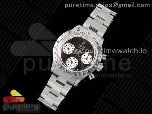 Vintage Daytona SS EF Best Edition Black/White Dial on SS Bracelet Lemania Chrono Movement