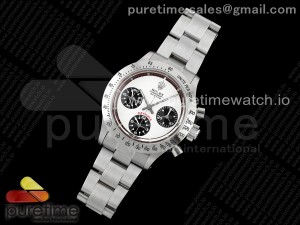 Vintage Daytona SS EF Best Edition White/Black Dial Style 3 on SS Bracelet Lemania Chrono Movement