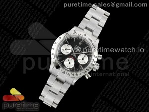 Vintage Daytona SS EF Best Edition Black/Silver Dial on SS Bracelet Lemania Chrono Movement