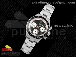 Vintage Daytona SS EF Best Edition Black/White Dial Black Bezel on SS Bracelet Lemania Chrono Movement