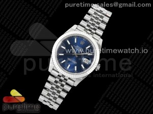 DateJust 41 126334 904L SS VSF 1:1 Best Edition Blue Dial on Jubilee Bracelet VS3235