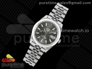 DateJust 41 126334 904L SS VSF 1:1 Best Edition Gray Dial on Jubilee Bracelet VS3235