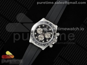 Daytona 126519 QF 1:1 Best Edition Black/Silver Diamonds Dial on Oysterflex Strap SH4131 V5