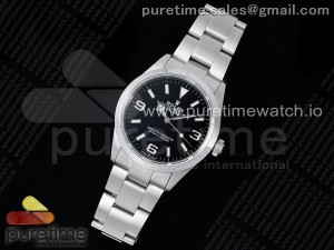 Explorer 36 904L Steel KRF 1:1 Best Edition Black Dial on SS Bracelet SW200 V2