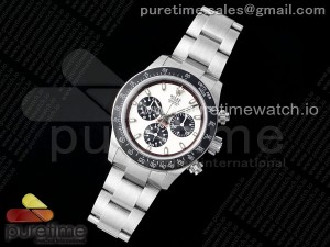 Daytona Blaken Vintage SS EF Best Edition White/Black Dial Style 2 on SS Bracelet A7750