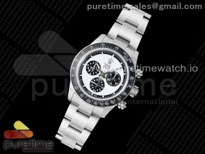 Daytona Blaken Vintage SS EF Best Edition White/Black Dial Style 3 on SS Bracelet A7750