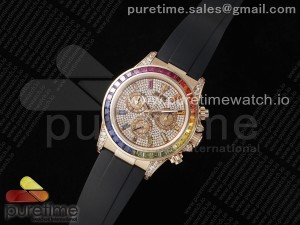 Daytona RG Rainbow EF Best Edition Diamonds Dial on Oysterflex Strap A7750