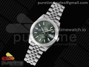 DateJust 41 126330 904L SS VSF 1:1 Best Edition Green Dial on Jubilee Bracelet VS3235