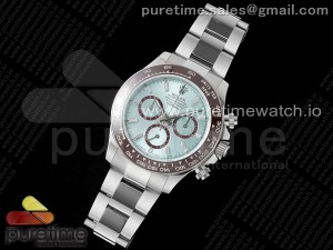 Daytona 126506 QF 1:1 Best Edition Ice Blue Dial Crystal Marker on SS Braclet SH4131 V5