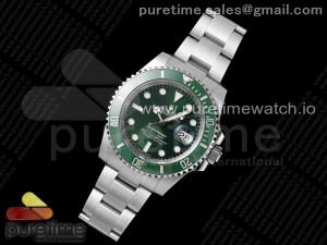 Submariner 116610 LV Green Ceramic ARF 1:1 Best Edition 904L SS Case and Bracelet SH3135