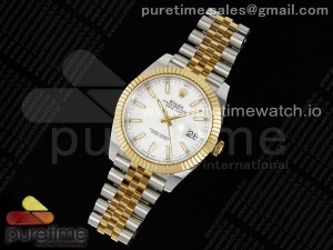 DateJust 41 SS/YG ARF 1:1 Best Edition 904L Steel White Stick Dial on Jubilee Bracelet VR3235