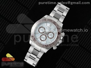 Daytona 126506 APSF 1:1 Best Edition Ice Blue Dial Crystal Marker on SS Braclet SH4131