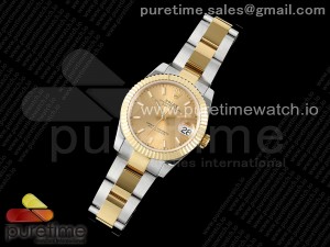 DateJust 31 278273 SS/YG GMF 1:1 Best Edition 904L Steel YG Stick Dial on Oyster Bracelet A2824