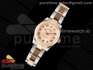 DateJust 31 278271 SS/RG GMF 1:1 Best Edition 904L Steel RG Roman Dial on Oyster Bracelet A2824