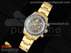 Daytona Artisans Skeleton YG ADGF Best Edition Skeleton Dial on YG Oyster Bracelet SA4130