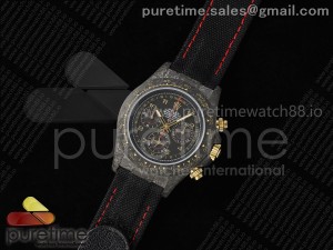 Daytona DIW Black Carbon DIWF Best Edition Black/Red Dial on Black Nylon Strap SH4130