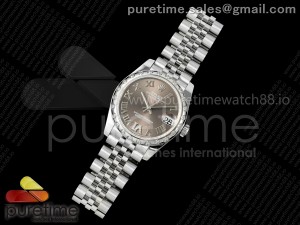 DateJust 31 278344rbr SS GMF 1:1 Best Edition 904L Steel Gray Roman Dial on Jubilee Bracelet A2824