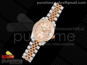 DateJust 31 278271 SS/RG GMF 1:1 Best Edition 904L Steel RG Diamonds Dial on Jubilee Bracelet A2824