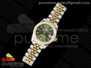 DateJust 31 278273 SS/YG GMF 1:1 Best Edition 904L Steel Green Stick Dial on Jubilee Bracelet A2824