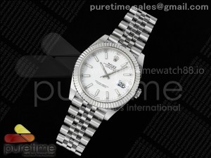 DateJust 41 126334 EWEF 1:1 Best Edition White Stick Dial on Jubilee Bracelet A3235