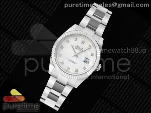 DateJust 41 126334 EWEF 1:1 Best Edition White MOP Dial on Oyster Bracelet A3235