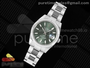 DateJust 41 126334 EWEF 1:1 Best Edition Green Stick Dial on Oyster Bracelet A3235