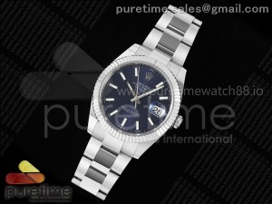 DateJust 41 126334 EWEF 1:1 Best Edition Blue Stick Dial on Oyster Bracelet A3235