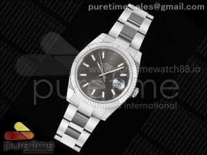 DateJust 41 126334 EWEF 1:1 Best Edition Gray Stick Dial on Oyster Bracelet A3235