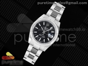 DateJust 41 126334 EWEF 1:1 Best Edition Black Stick Dial on Oyster Bracelet A3235