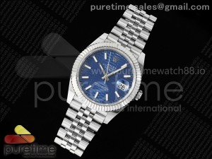 DateJust 41 126334 EWEF 1:1 Best Edition Blue Textured Dial on Jubilee Bracelet A3235